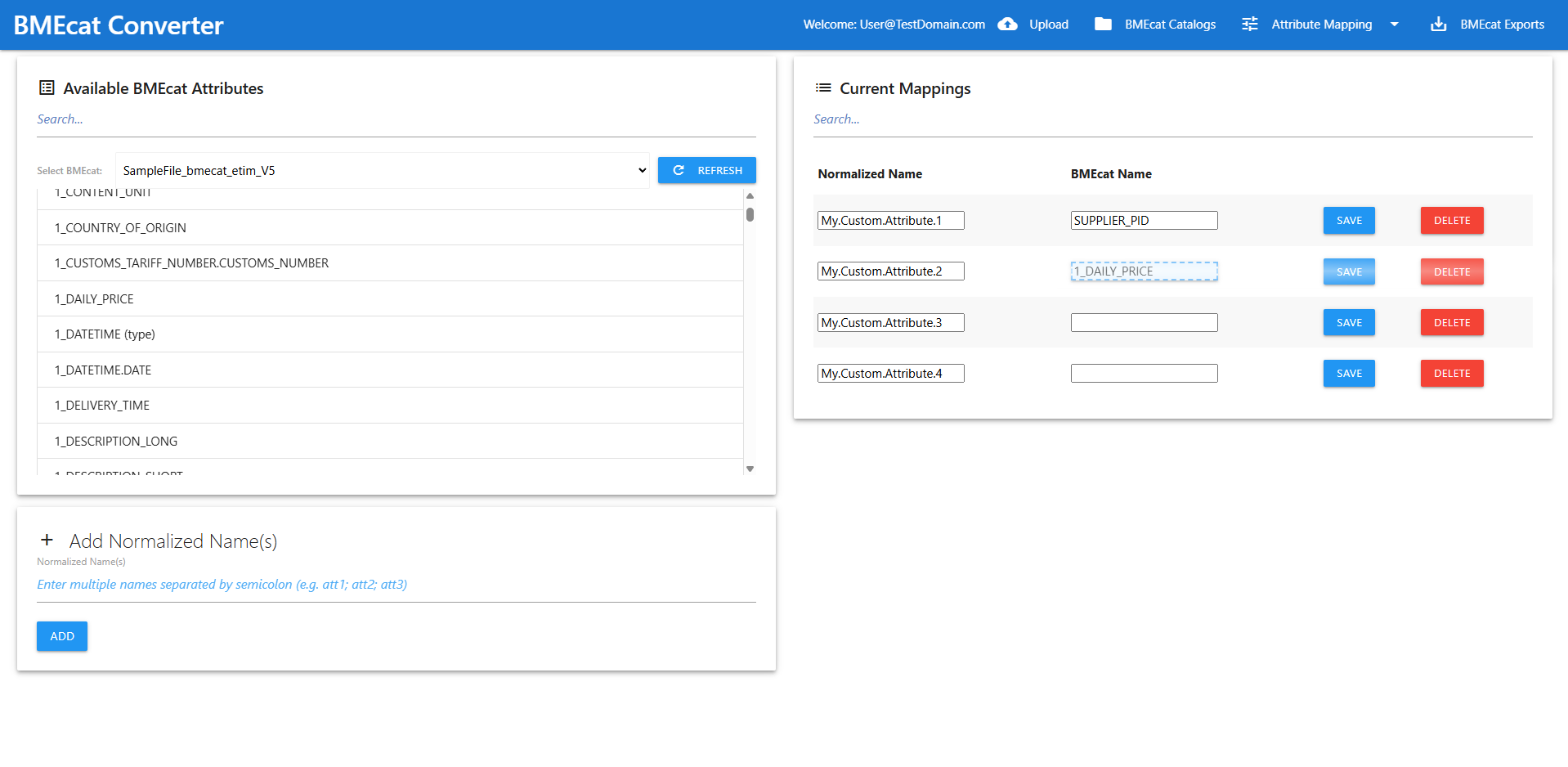 Step 4: Map attributes to your export schema